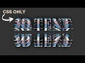 CSS Only 3D Text Rotation Animation Effects Html CSS LearnCodeWithAmit