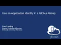 Use an Application Identity in a Globus Group