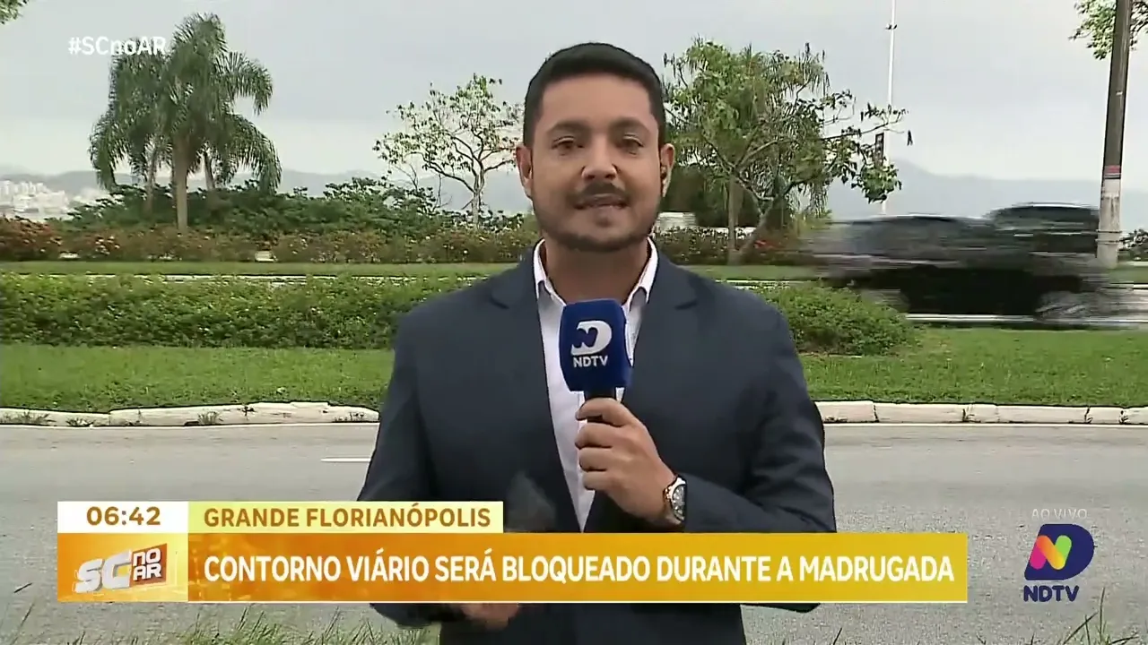 Contorno Viário da Grande Florianópolis será totalmente bloqueado durante a madrugada nesta semana
