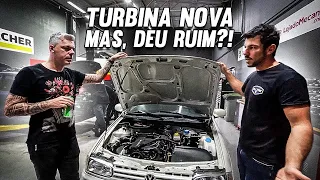 NOVA TURBINA ROLETADA Volkswagen Saveiro TSI???? DEU RUIM!? Encontramos um vazamento?