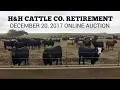 H H Cattle Company Retirement Auction - BigIron Auctions