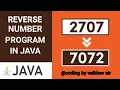 Reverse number program in java Most asked interview questions