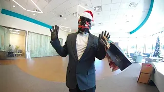 bank robber gets the surprise of his life