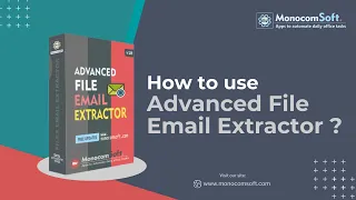 How to extract emails with File Email Extractor Monocomsoft