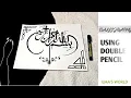 Download Lagu Bismillah calligraphy using double pencil || Arabic calligraphy || for beginners✍