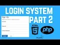 How to create a login and register system using php and mysql - part 2