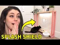 DIY Cat Feeding Station with splash shield