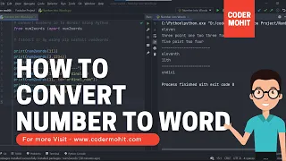Convert Numbers in to Words using Python in 2022 Num2Words Module