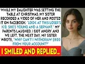 Lagu While My Daughter Was Setting The Table At Christmas, My Sister Recorded A Video Of Her And...