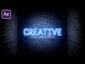 Flickering Neon Text Animation in After Effects Unbelievable Results