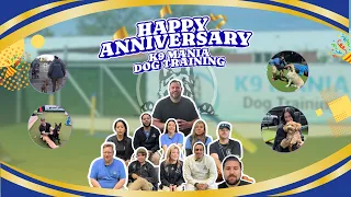HAPPY ANNIVERSARY K9 MANIA DOG TRAINING