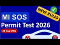 Michigan SOS Practice Test 2026 - NEW RULES Questions Answers