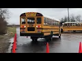 School Bus Class B CDL skills drivers side parallel parking