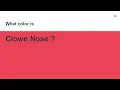 Clown Nose color hex color - Red color