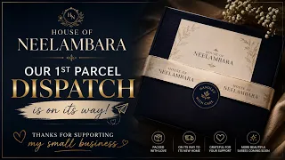  our first parcel dispatch vlog house of neelambara priyankapanditofficial6820 saree vrindavan