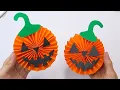 How to make Halloween Pumpkin Halloween paper craft ideas