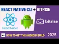 Setup a React native bare project with Bitrise to get the Android Build