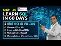 49 SQL Server CTE Vs Derived Tables