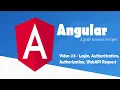Angular Angular Simple Login and Authorization Net core WebAPI SQL Server SPA Part