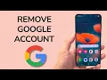 Android How To Remove Google Account