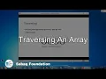 Traversing an Array Computer Science Lecture Sabaq pk