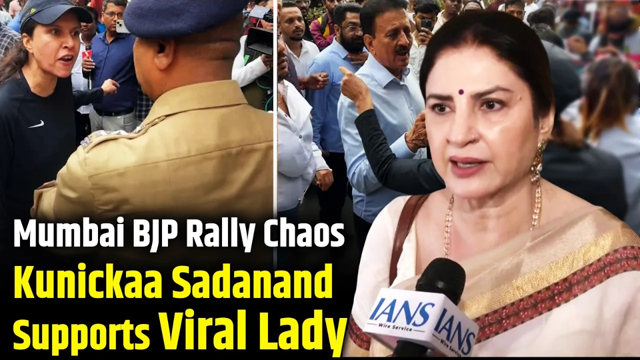 Mumbai BJP Rally Chaos: Kunickaa Sadanand Backs Viral Woman | Big Debate