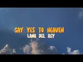 Download Lagu Lana Del Rey - Say Yes To Heaven (Lirik Terjemahan)