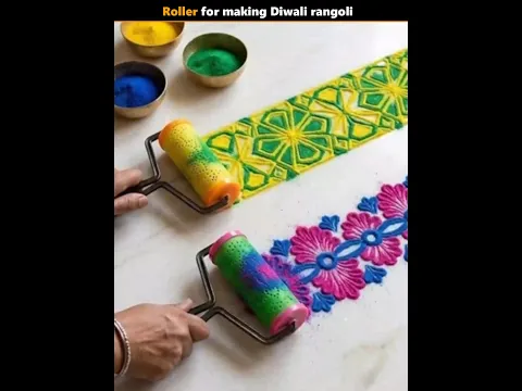 Roller for making Diwali rangoli #diwali #rangoli #viralvideos