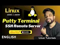 Access Linux Server Remotely Using PUTT Terminal Windows CMD GitBash VirtualBox
