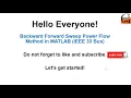 Backward Forward Sweep Power Flow MATLAB Code