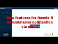 New features for Joomla 4 Administrator notification via email