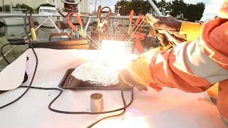 Emergency Welding for Sailors (2 Batteries + Jumper Cables) | ⛵ Sailing Britaly ⛵