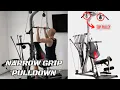 Narrow Grip Pulldown on the Bowflex