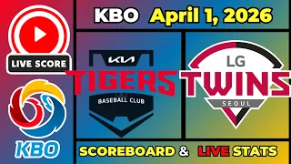 KIA vs LG vs LIVE KBO League April 1 2026 Live SCOREBOARD