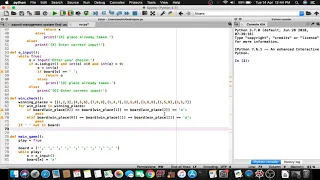 TIC-TAC-TOE game using python python tutorials
