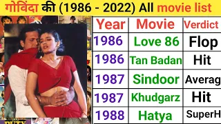 govinda all movie list 1988 2022 govinda all films name govinda all movie hit and flop