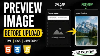 How to Image Before Upload HTML CSS JavaScript