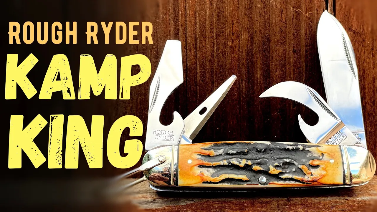 Rough Ryder Cinnamon Kamp King Scout Pocket Knife
