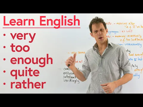 Download MP3 5 simple English words with many meanings: VERY, TOO, ENOUGH, QUITE, RATHER