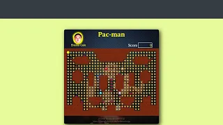 Pacman Game using HTML CSS and Javascript