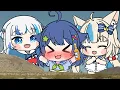Download Lagu Cutest Country Roads Ever! 🏡🎵 - Gawr Gura × Senzawa × Sameko Saba Animation