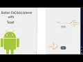 Button On Click Listener With Toast Android Studio Tutorial