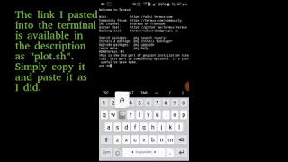 How to install and run gnuplot on android part 2