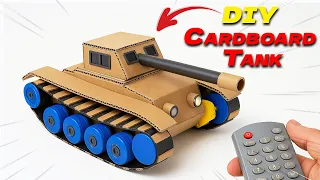How to Make RC Tank at Home with Cardboard
