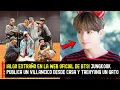 ¡Algo extraño en la web oficial de BTS! Jungkook publica un villancico desde casa y Taehyung un gato
