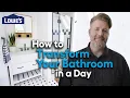 Refresh for Less A One Day Bathroom Makeover
