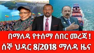 ሰኞ ህዳር 8 2018 ሰበር ዜና November 2025 Daily News Ethiopianews ሰበርዜና News Ethio World News 
