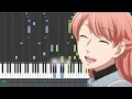 Download Lagu Fiction - Wotaku ni Koi wa Muzukashii [ヲタクに恋は難しい] Opening (Piano Synthesia)