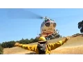 CAL FIRE Helitack - Helicopter Heli Step and Hover Hook Training