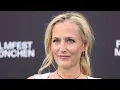 Gillian Anderson Stockings Pantyhose Tights Bikini Nylon Lingerie Bodysuit Mini Skirt